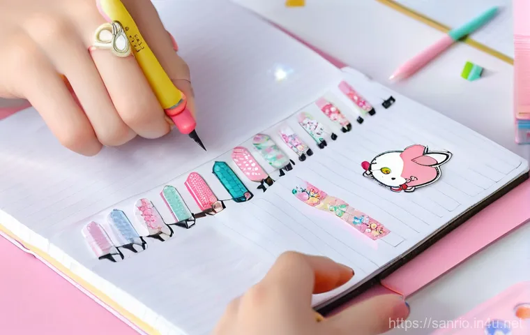 마이멜로디와 힐링 문구의 콜라보 - **Prompt 2:** A vibrant and sparkling scene inside a My Melody-themed pop-up store. The space is bat...